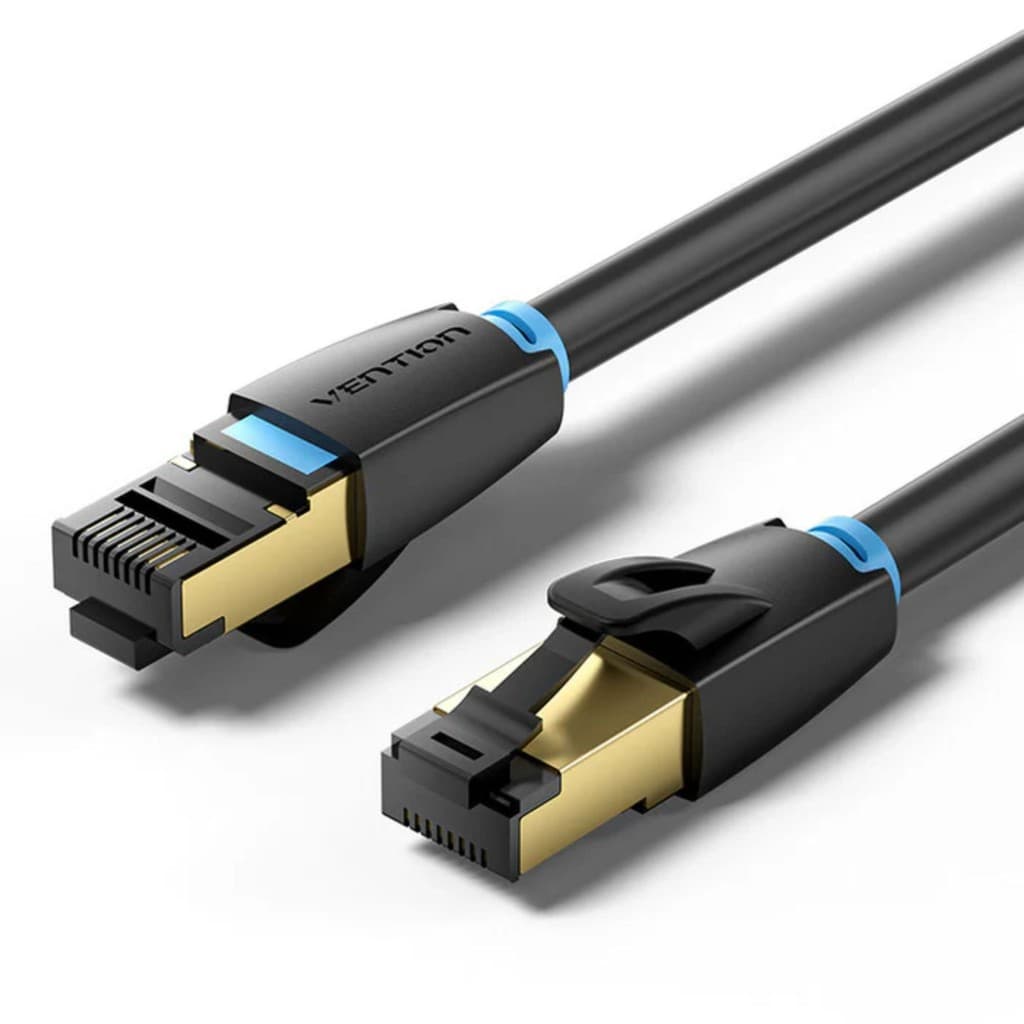 Cabo De Rede Cat8 Ethernet Rj45 40Gbps 2000Mhz 1m Vention