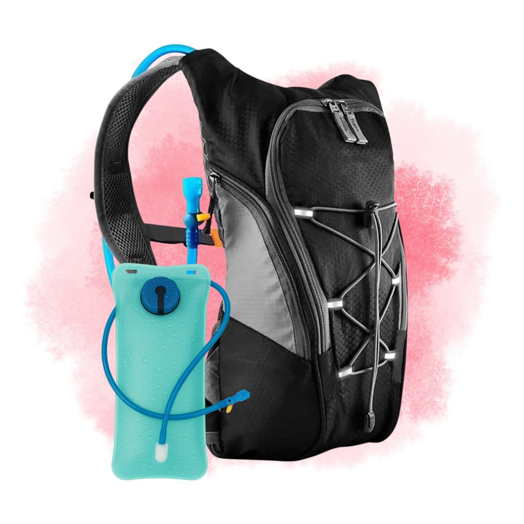 Mochila De Hidratação Corrida Trilha Bike Ciclismo Impermeável Bolsa De Água Térmica 2L Ajuste Peitoral Cinto Abdominal