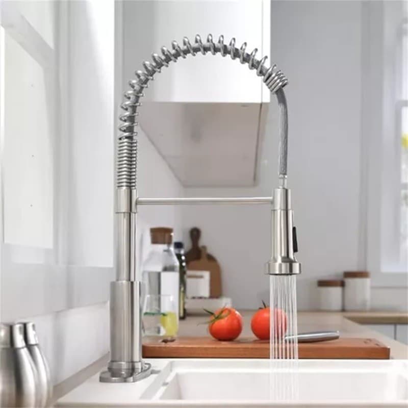 Torneira Gourmet com Misturador Monocomando Spray de cor Cromada Premium 360°