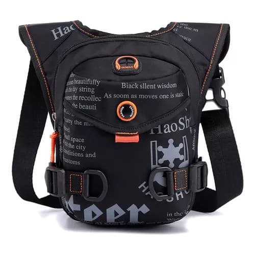 Bolsa Perna Pochete Cartucheira Nylon Moto Motoboy