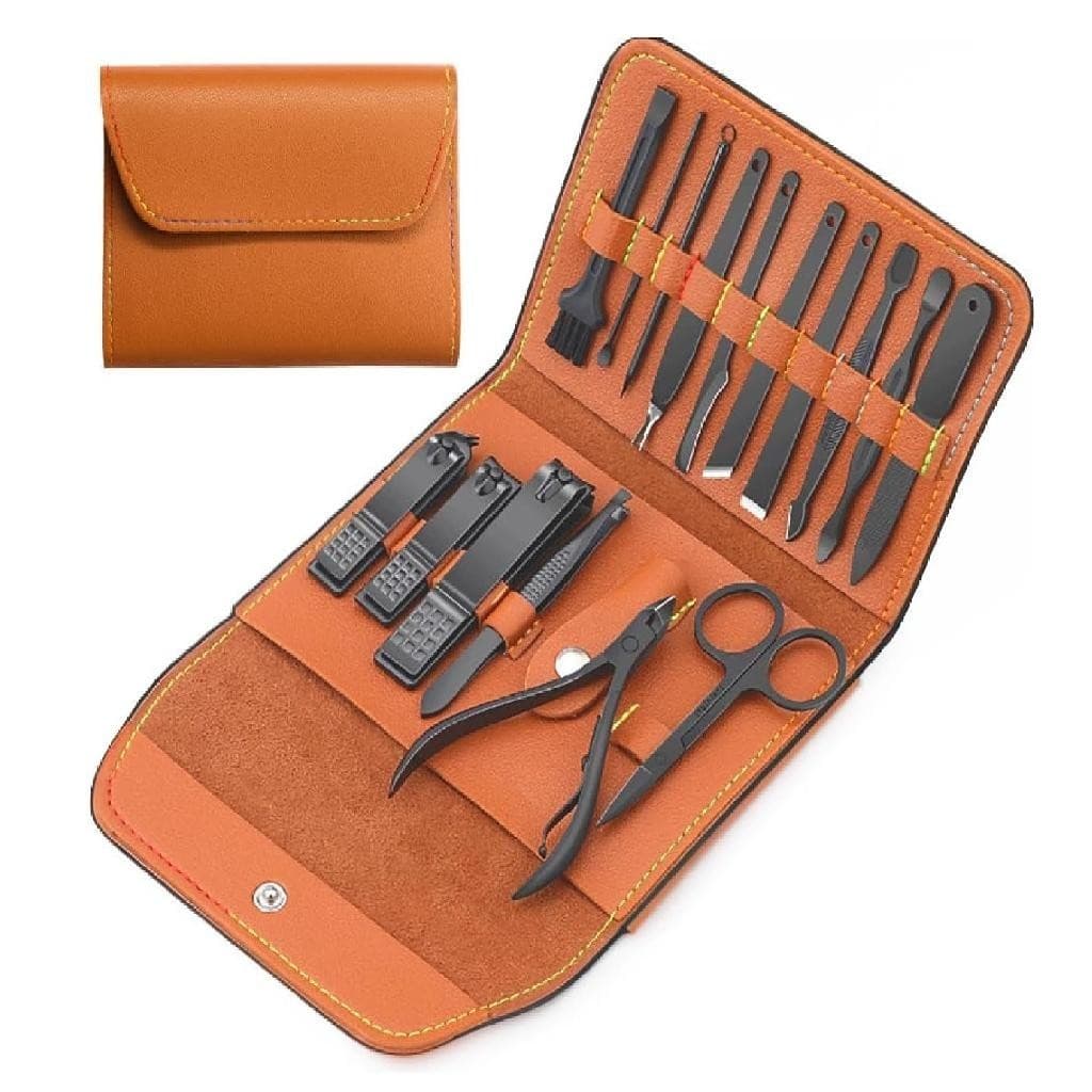 Kit Cortador De Unha Completo Manicure E Facial 16 Peças