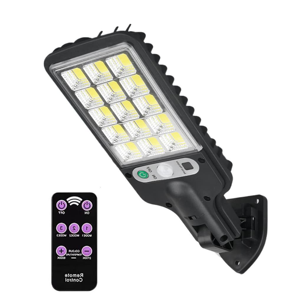 Refletor de Parede com Sensor, Luminária Solar Ajustável de 2700K-6000K