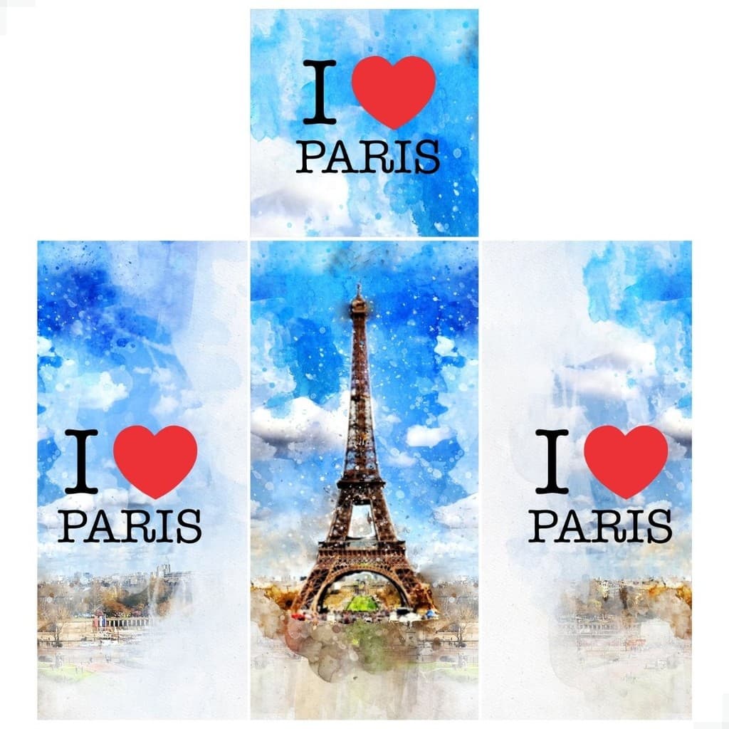 Adesivo Geladeira Personalizado Envelopamento Teto  Paris Torre Eiffel