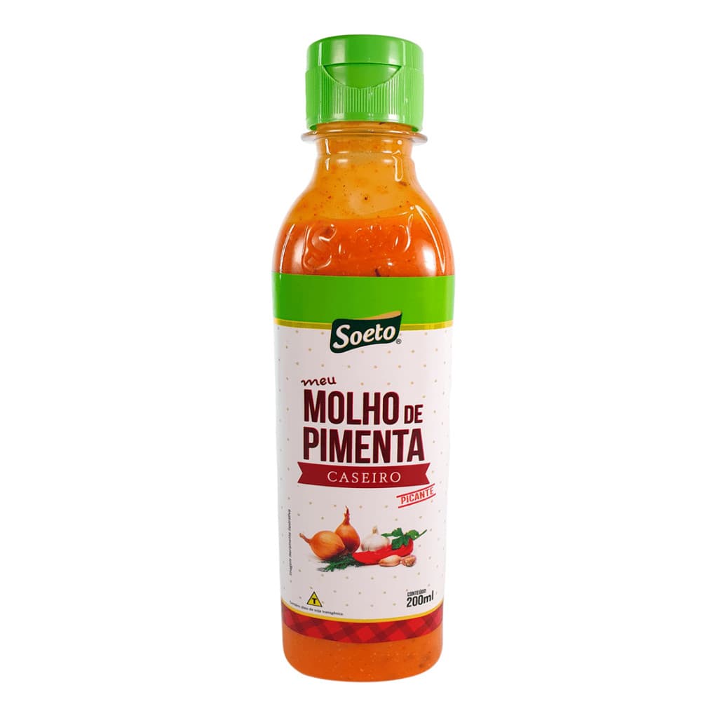 Molho de Pimenta Caseiro 200ml Soeto