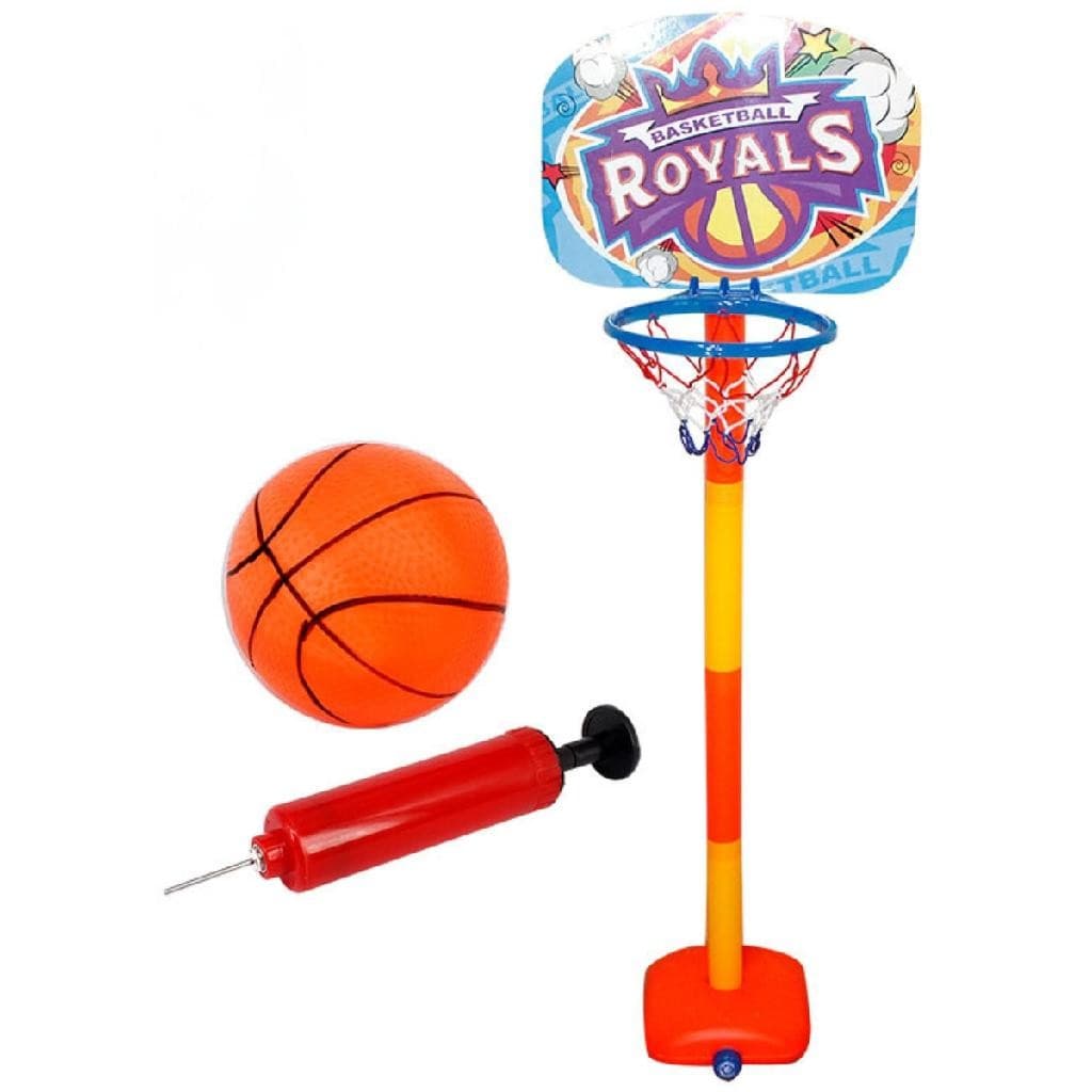 Kit Basquete Tabela Aro Bola E Inflador Brinquedo Infantil Criança