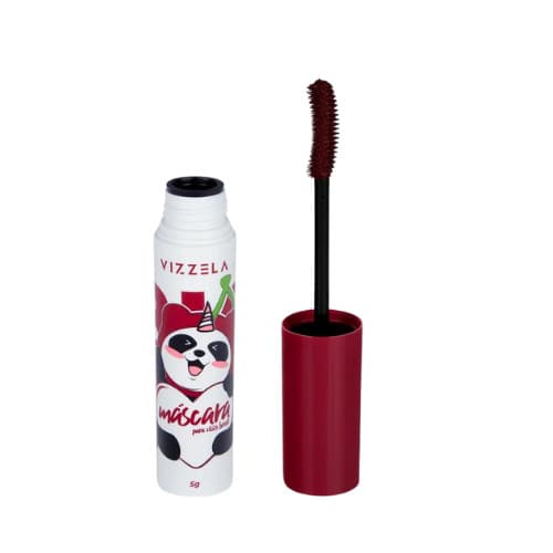 Máscara de Cílios Big No Panda Cherry Bordô Vinho - Vizzela
