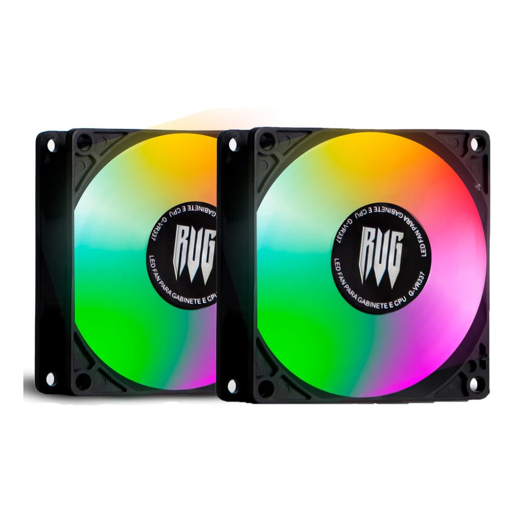Cooler Kit Ventoinha Fan Para Cpu 80mm ou 120mm Led Rgb12v Variações