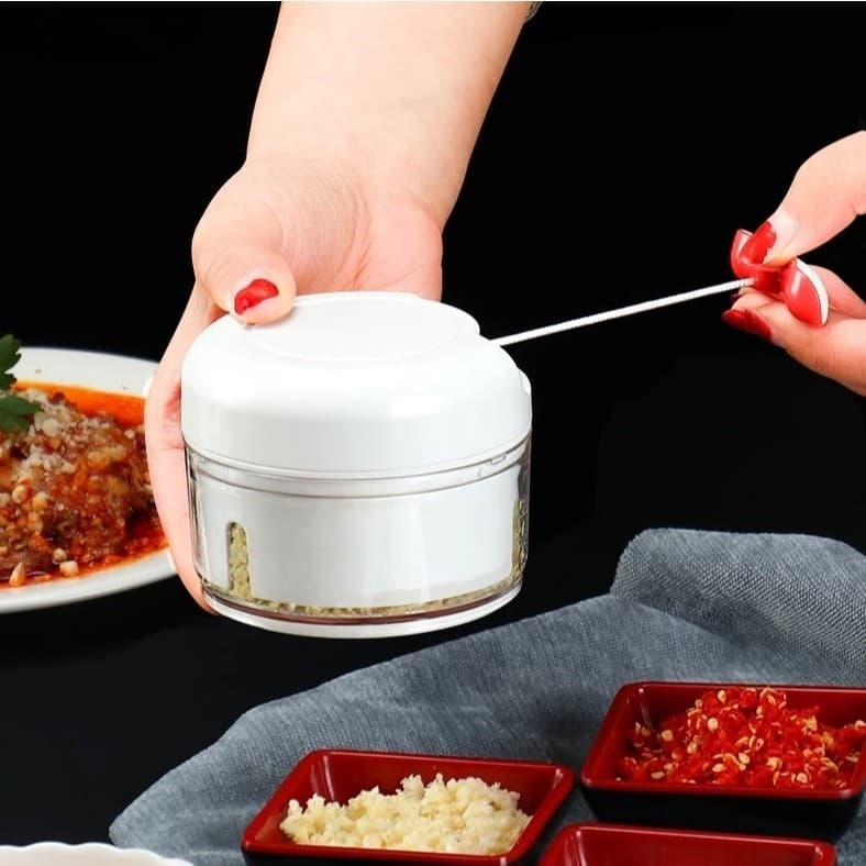 Mini Processador Triturador Manual Alimentos - Alho Legumes cebola temperos