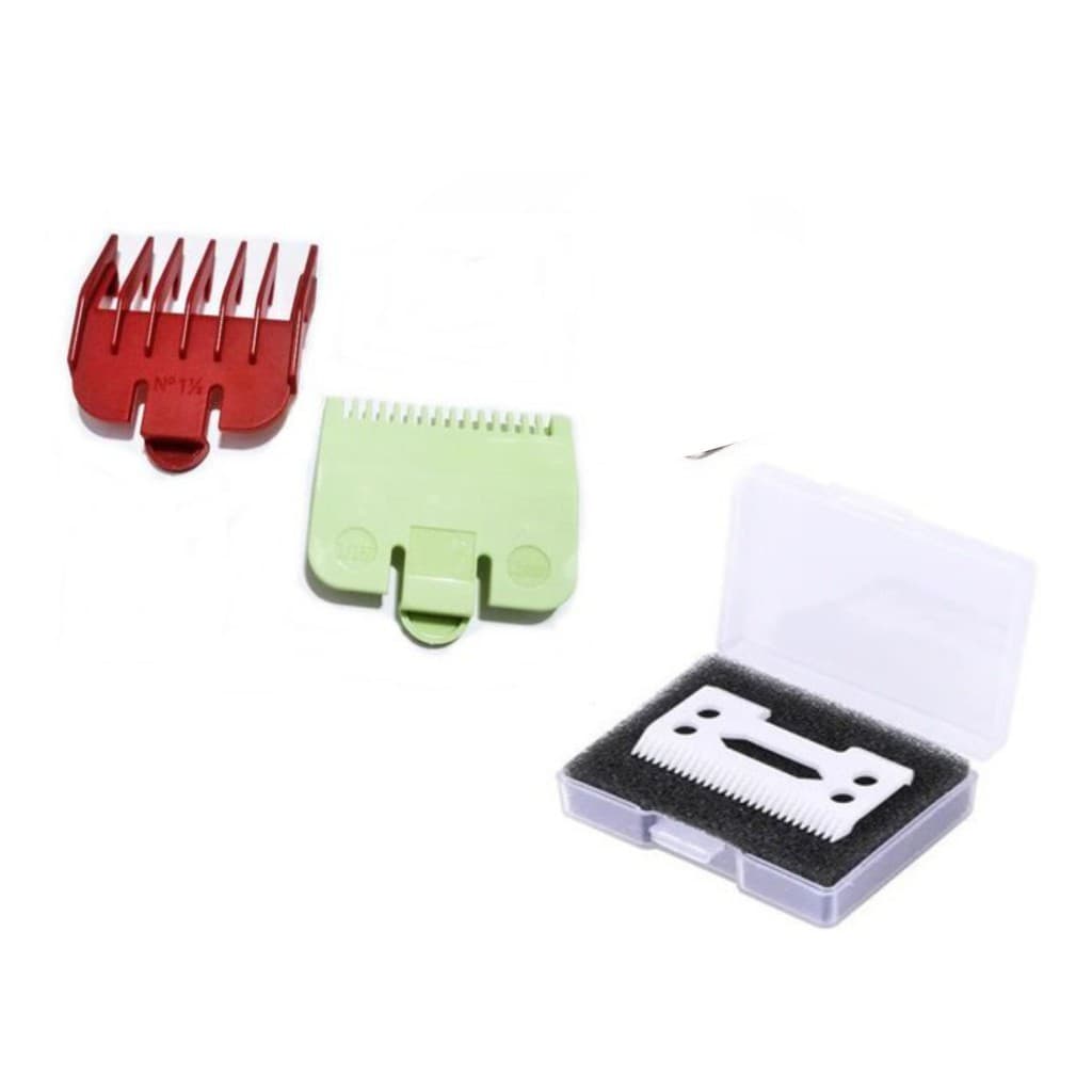 Kit Pentes De Disfarce 0.5 E 1.5 Profissional + Lamina Ceramica Para Maquinas