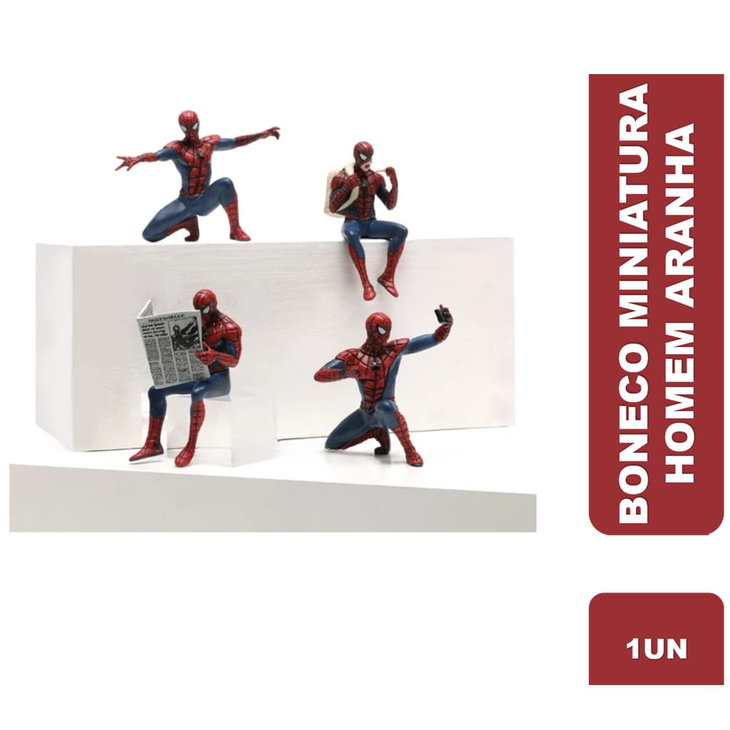 Boneco Miniatura Homem Aranha 8cm Decoração Action Figure Crianças