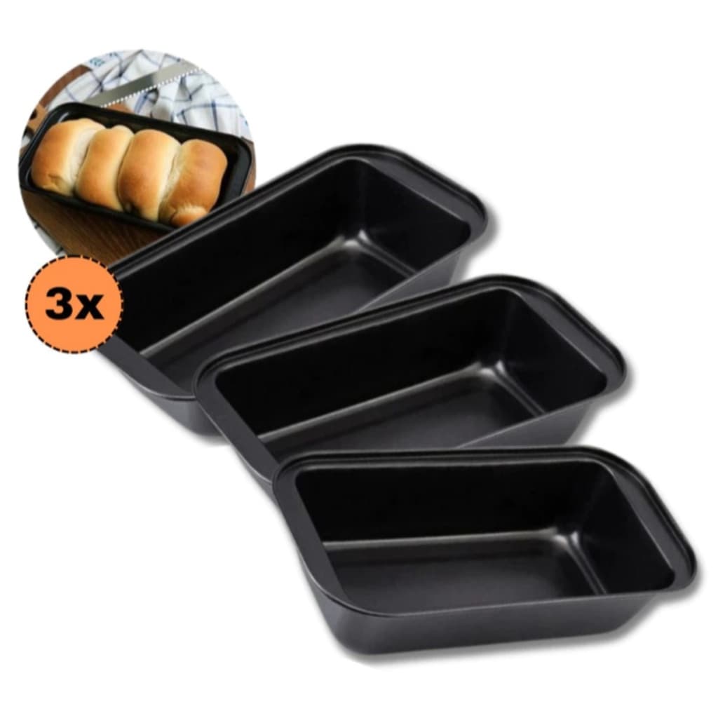 Kit 1 Forma Assadeira De Pão Caseiro Antiaderente de Teflon