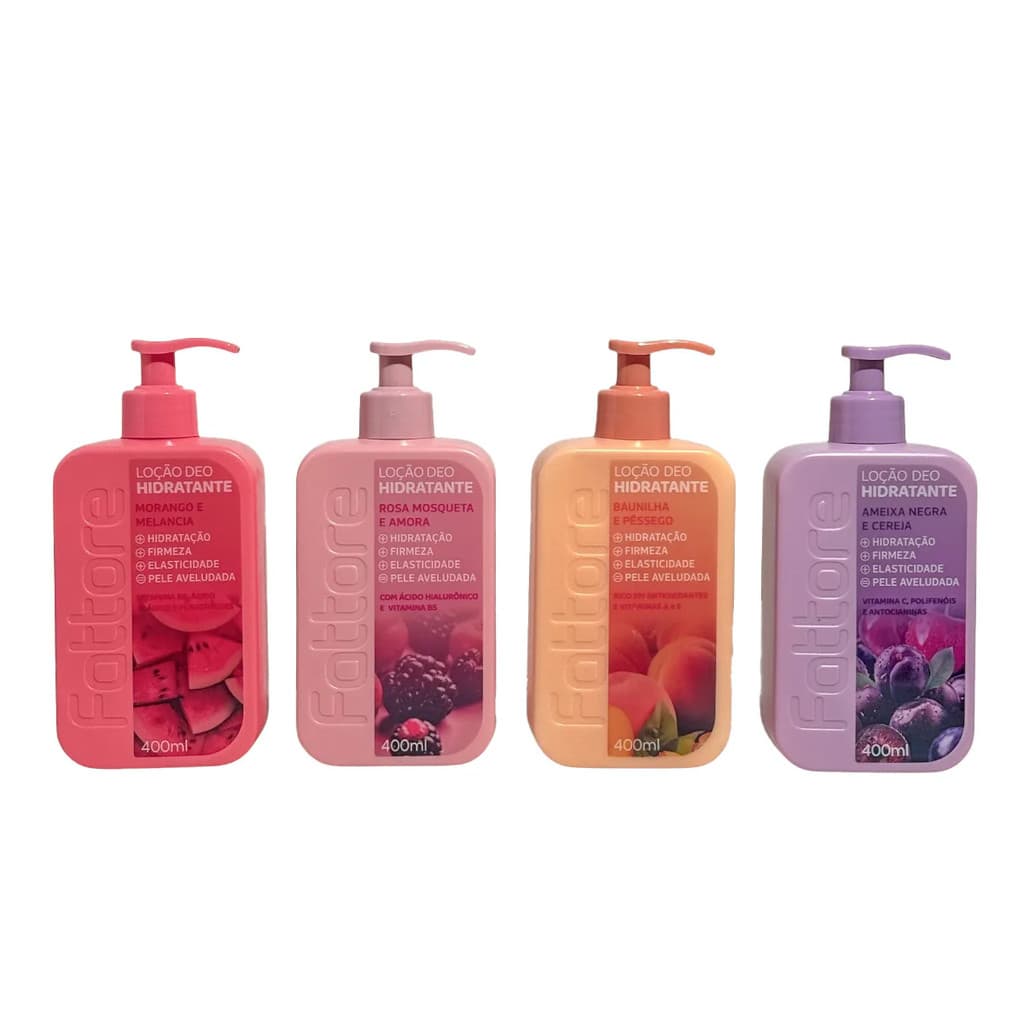 Fattore - Loção Hidratante 400ml - Hidratação, Firmeza, Elasticidade e Pele Aveludada