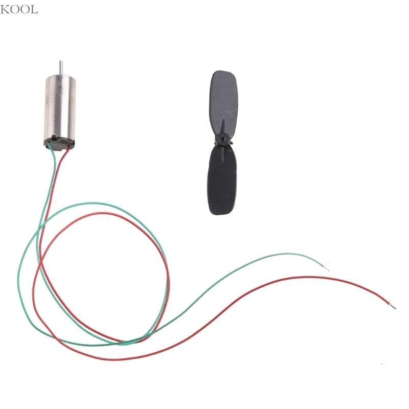 KOOL 1 Conjunto 3 Motores Coreless 7V 48000RPM + Hélice Para Brinquedo Helicóptero Aeronave RC