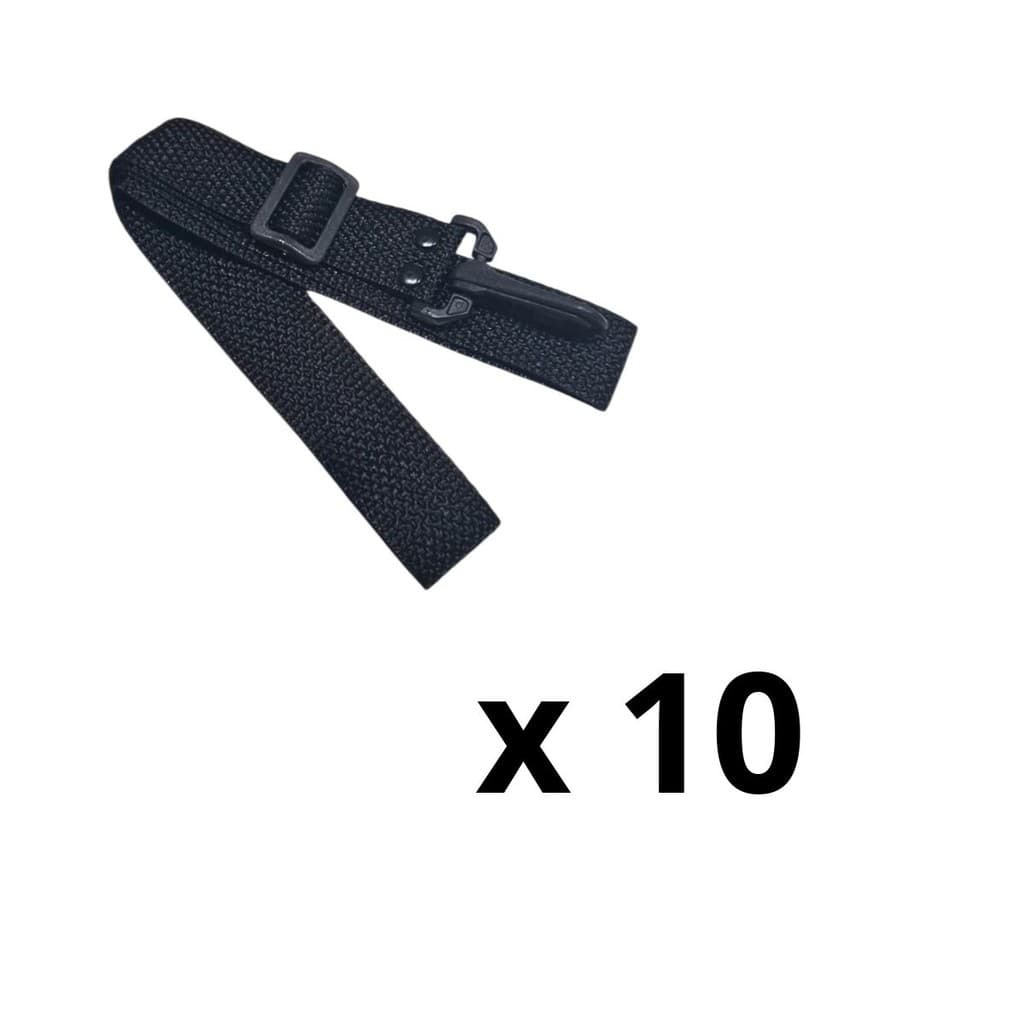 Correia Alça Tipo Visup Preto para Violão Viola Cavaco ou Ukulele - 10 UNIDADES