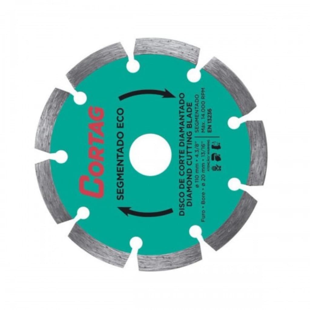 DISCO DIAMANTADO 110MM SEGMENTADO 61699 CORTAG