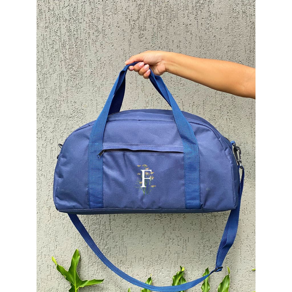 Mala Grande - LETRA F - Estampada Academia Viagem Mala Masculina Feminina Unissex Resistente Fitness