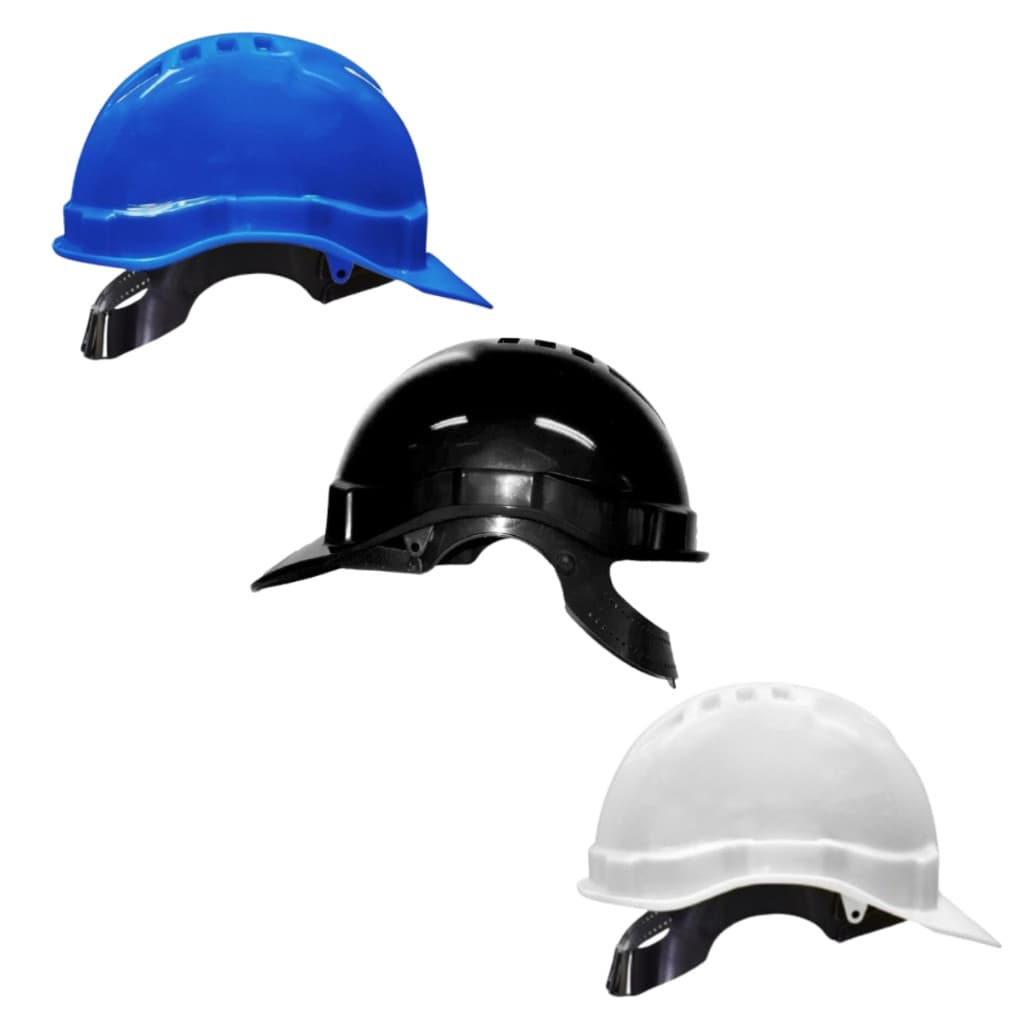Kit 10 Capacete de Segurança Proteção Genesis com Carneira Obra Construção Civil Pedreiro Libus
