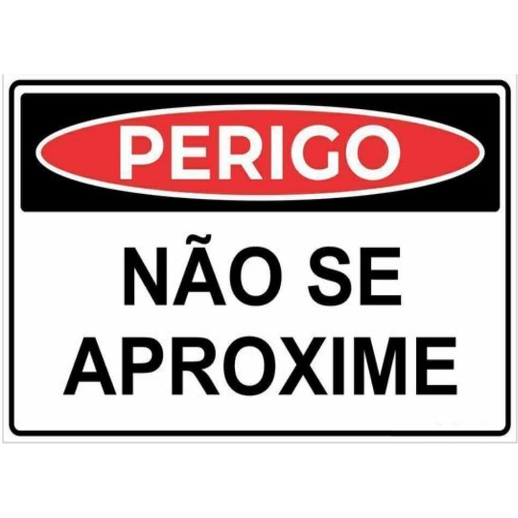 ADESIVO PLACA AVISO SINALIZAÇÃO ATENÇÃO PERIGO NÃO SE APROXIME 21X30CM AUTO COLANTE AMBIENTE INTERNO E EXTERNO FACIL APLICAÇÃO RESIDENCIAL COMERCIO INDUSTIRA E ESCRITORIO ATOIMA ADERENCIA E CORES VIBRANTES
