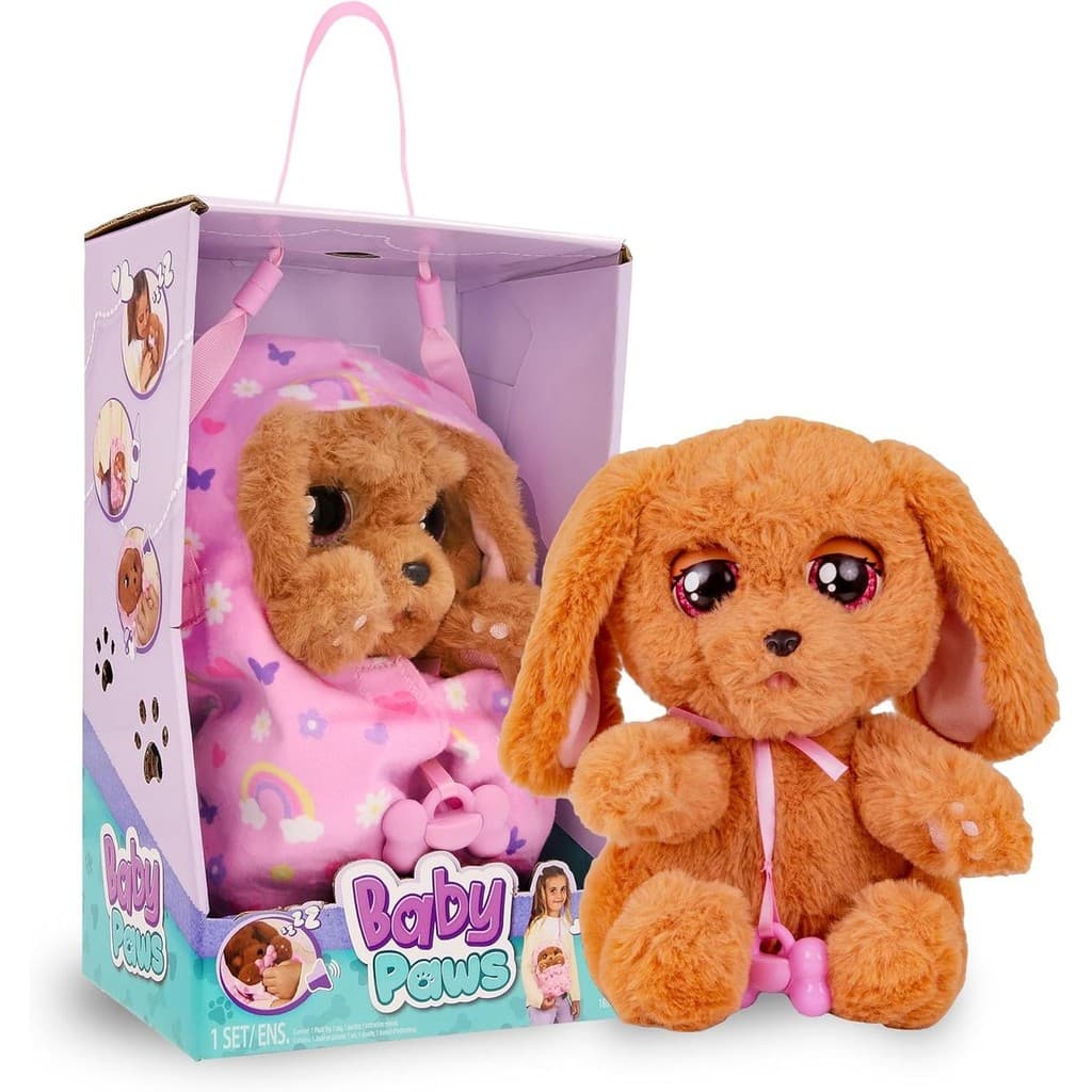 Pelúcia Baby Paws Cocker com Bolsinha - Multikids