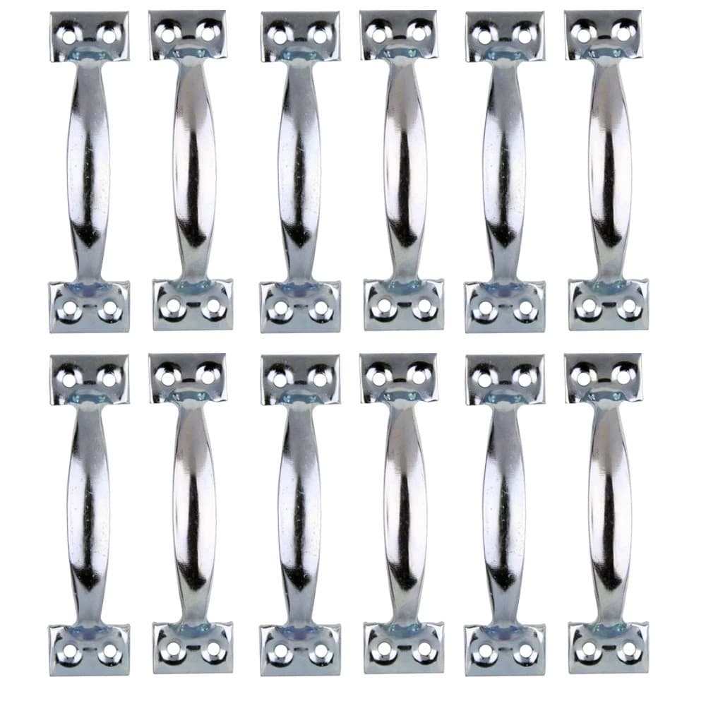 Kit 12 Puxadores para Móveis 4 Polegadas Armarios Portas Moderno e Resistente Pequeno - Starfer