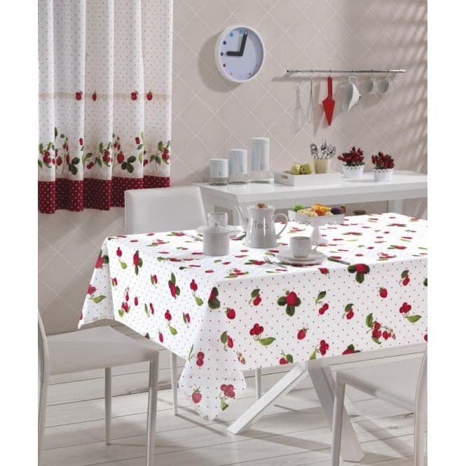Toalha de Mesa - Athenas - Iolanda - Redonda - 4 Lugares - Dohler