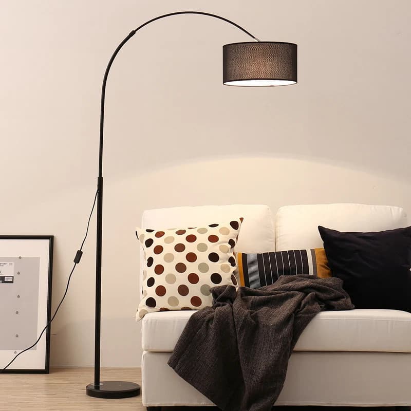 Luminária de chão em led，preto, design criativo, moderno, artística, criatividade, lâmpada de pé para sala de estar
