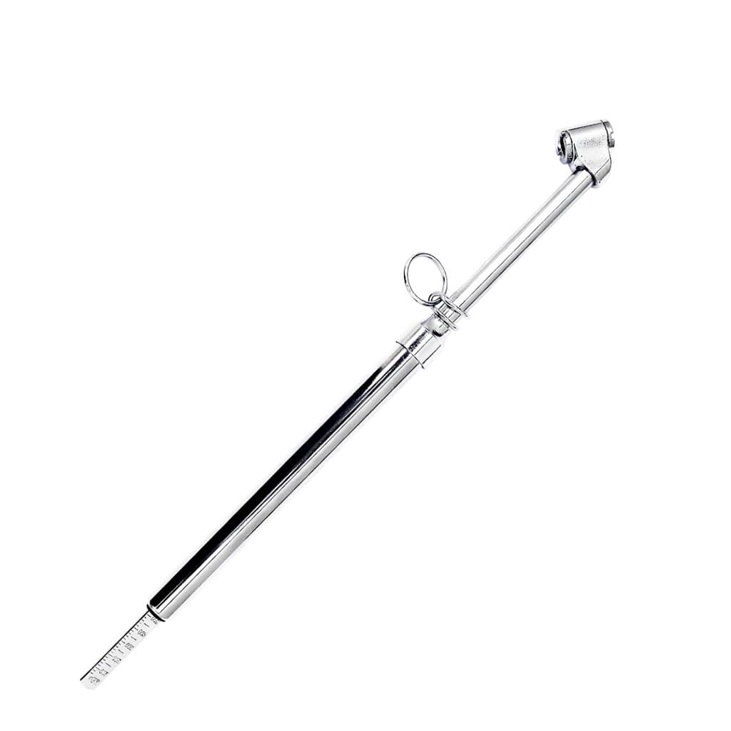 Calibrador Pneus 160 Lbs Bico Duplo Regua Aluminio Uso Profissional Vedação Segura Alta Resistência