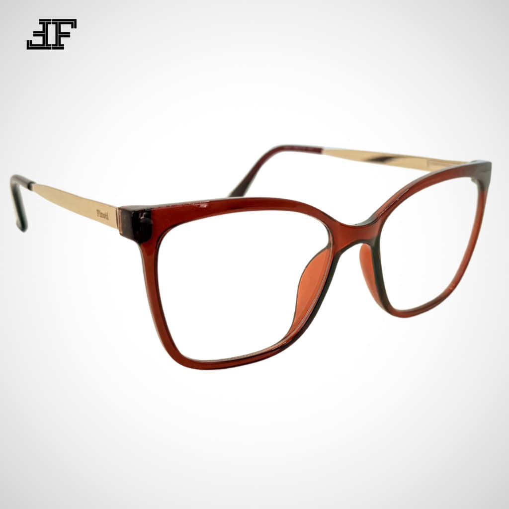 Armação P/ Grau Feminina Quadrado Acetato Oversized Finoti