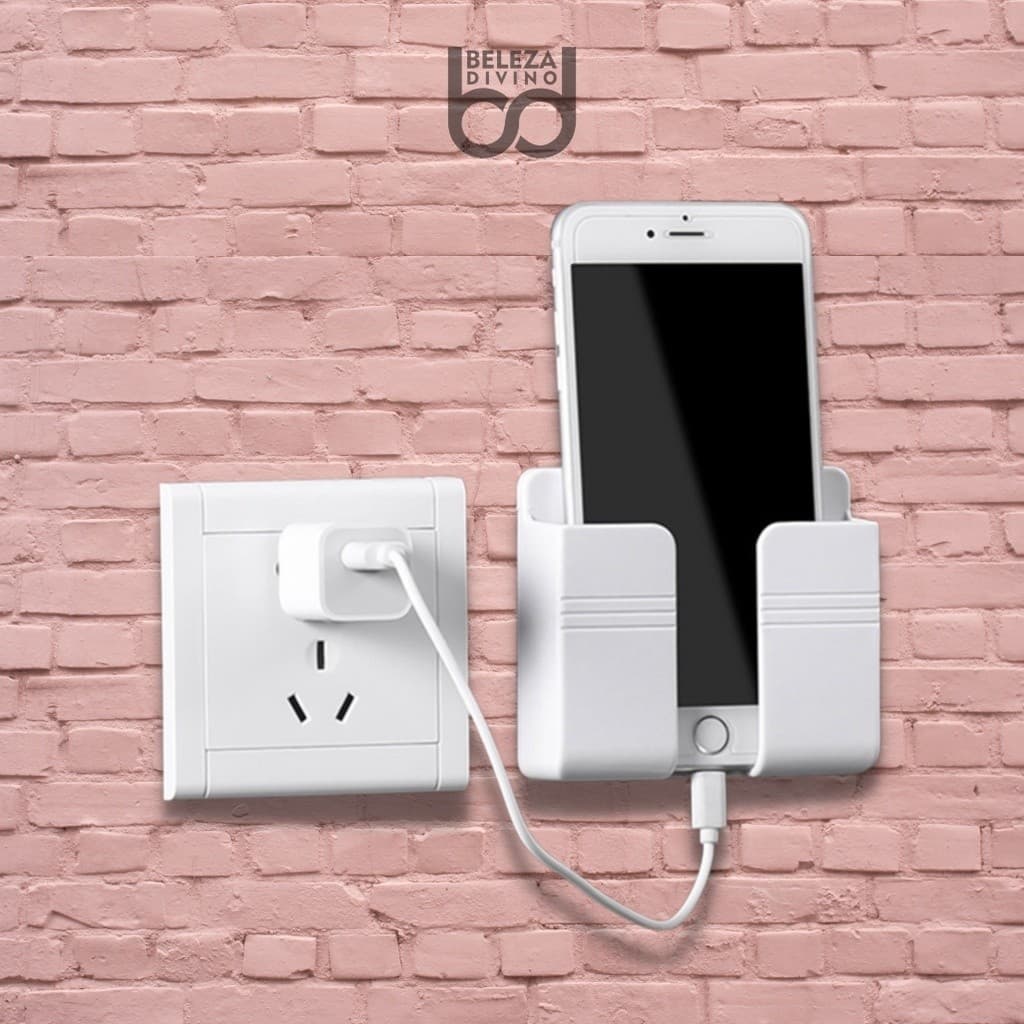 Suporte Multiuso De Parede Para Celular Controle Plástico Para Carregar Celular