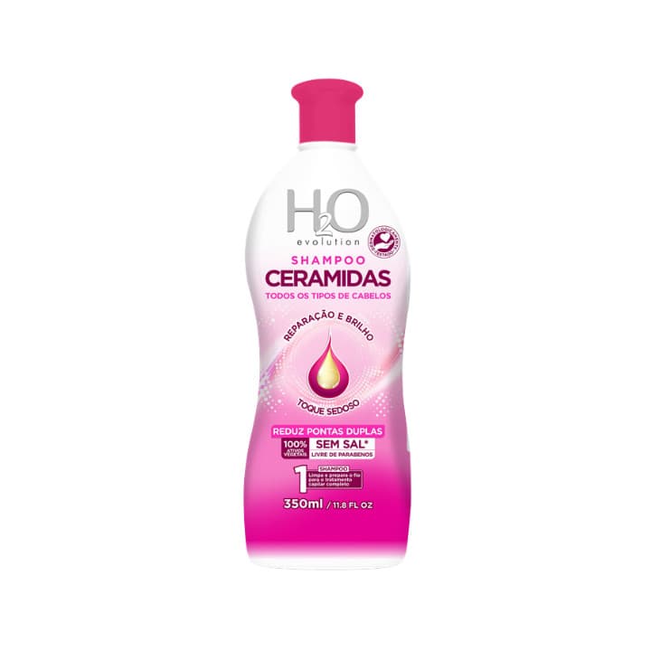Shampoo Ceramidas 350ml - H2O Cosmeticos