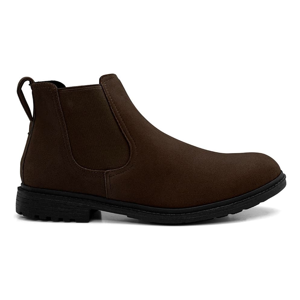 Bota Botina Chelsea Masculina Em Camurça