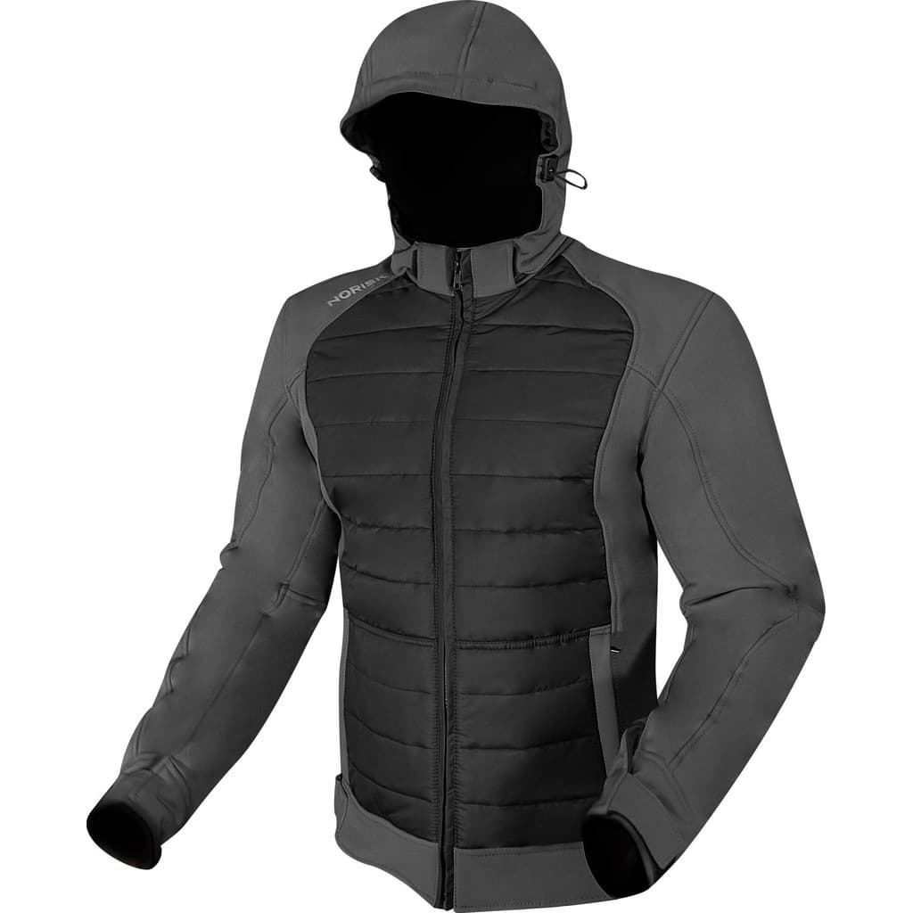 Jaqueta Norisk Civic Moto Motociclista Proteção Impermeável Com Capuz Cinza