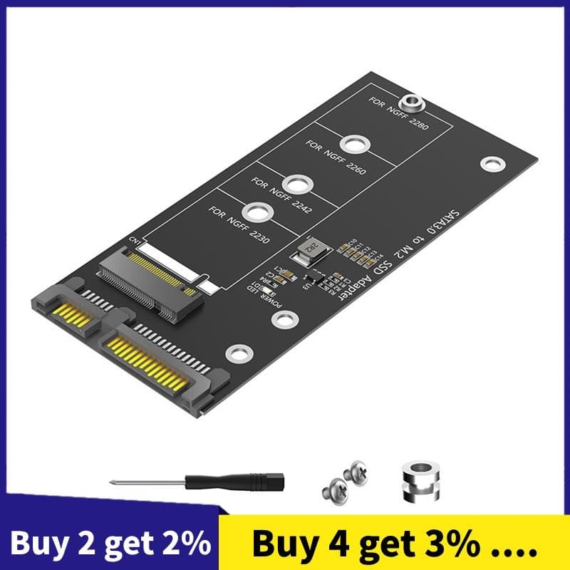 Placa Adaptadora M . 2 Para SATA NGFF Conversor SSD De Chave B 2280 2260 2242 2230