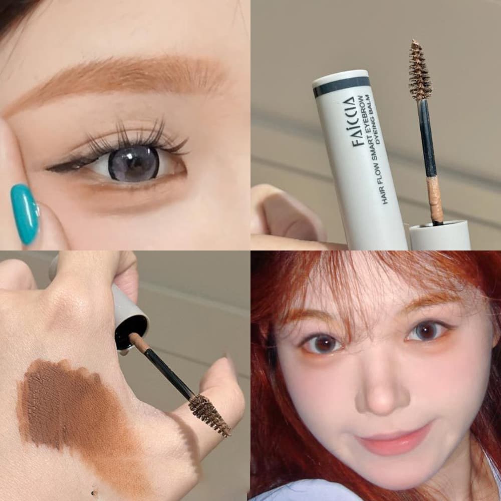 Kit Profissional De Tintura De Sobrancelha À Prova D'água De Suor Com Design De Raiz Gradiente Natural