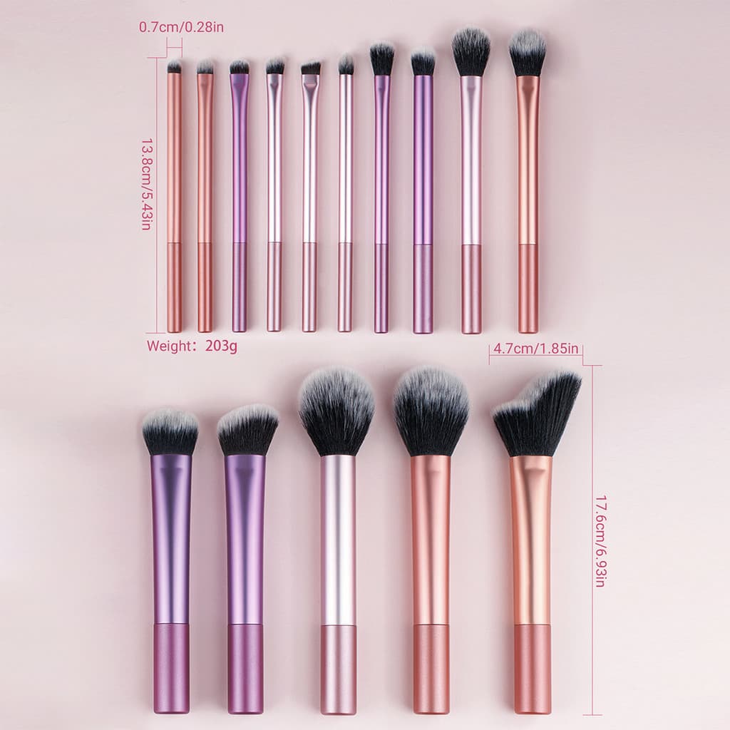 Conjunto de Escova De Maquiagem Profissional  7/8/12/14 Peças Alta Qualidade Criar Base sem Falhas