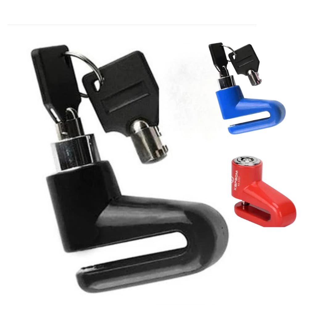 Cadeado Antifurto Trava De Disco P/ Moto e Bike C/ 2 Chaves