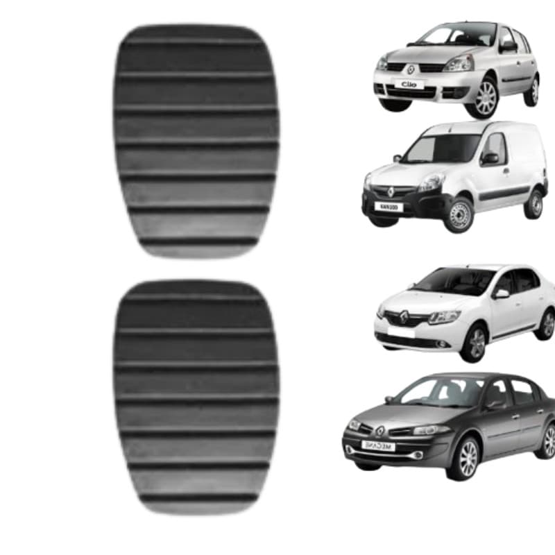 Kit Capa Pedal Embreagem E Freio Clio Kangoo Megane Symbol