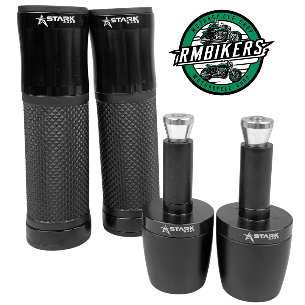 Kit Manopla Luva Punho V2 e Peso Summer Stark Universal Moto