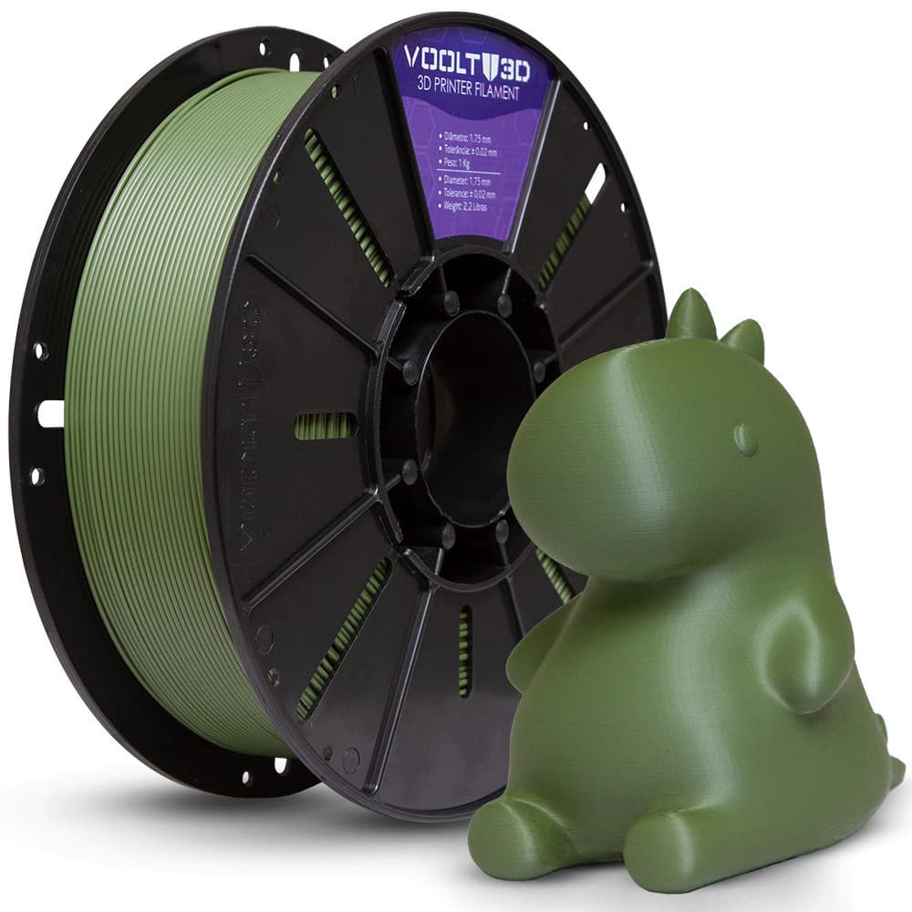 Filamento PLA Verde Oliva Velvet - 1KG