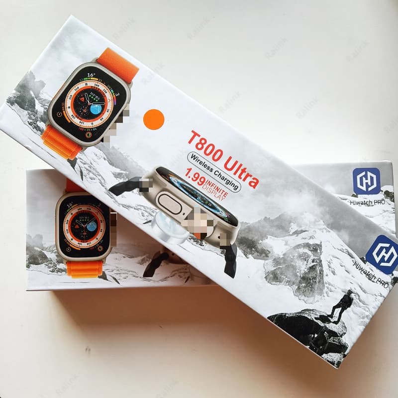 IWO 16 Smartwatch Relógio Inteligente T800 Ultra Watch Série 8 8 NFC Rastreador De Chamadas Bluetooth À Prova D'água