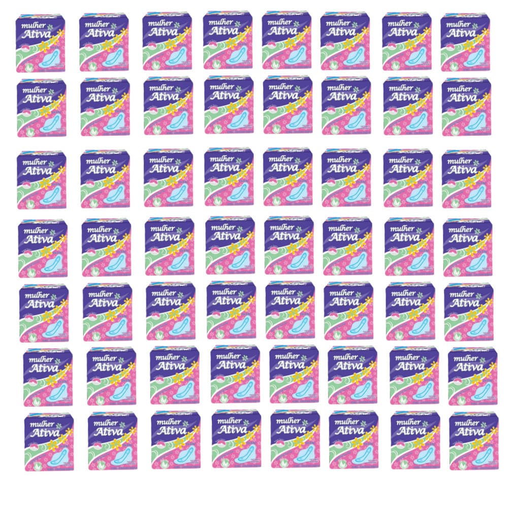 Kit Absorvente Mulher Ativa com 60 pacotes
