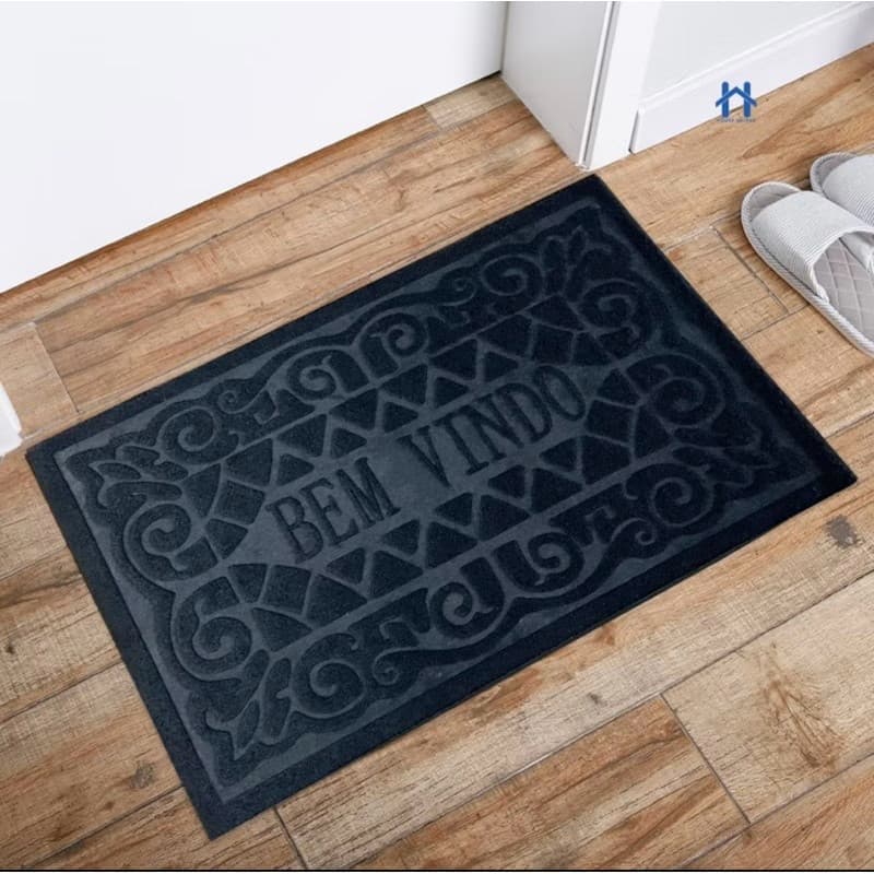 Tapetes de Porta Entrada Bem Vindo ou Welcome Antiderrapante Capacho