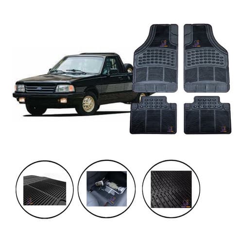 Jogo Tapete Carpete Borracha Ford Pampa 1985 A 1997