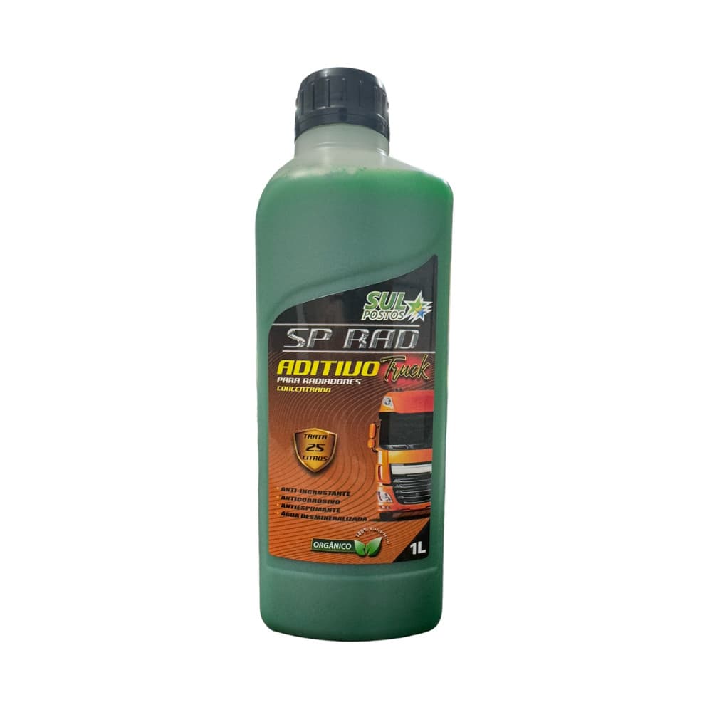 Aditivo Para Radiador SP Rad Truck Orgânico Verde 1L Pronto Uso Proteção Contra Corrosão