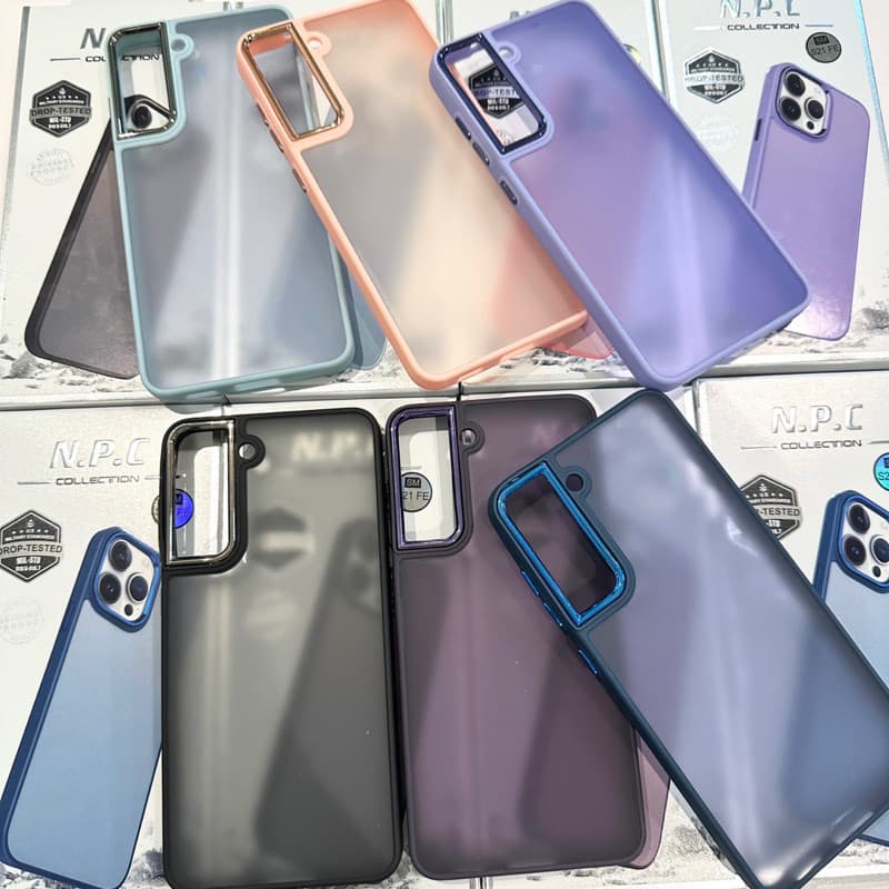 Capa case SPACE Acrílico Fosca Anti Impacto Para Samsung Galaxy S21 FE capinha de celular space com borda galvanizada
