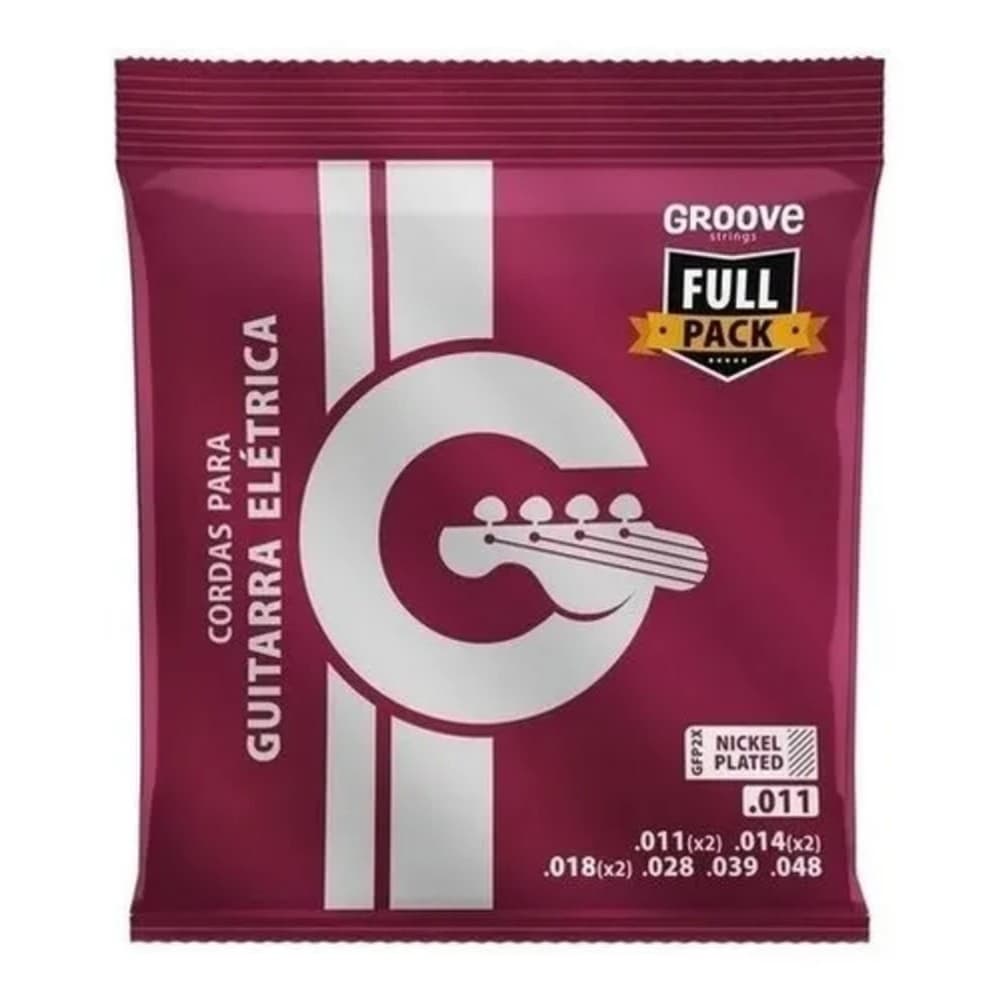ENCORDOAMENTO GUITARRA GROOVE GFP2X 0.011 FULL PACKAGE
