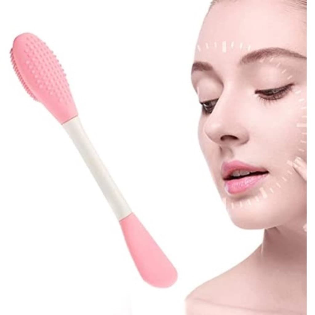 (Pacote) Com 12 Pincel  Limpeza Facial Massagem e Aplicação De Máscara Facial Silicone(Baratinha )