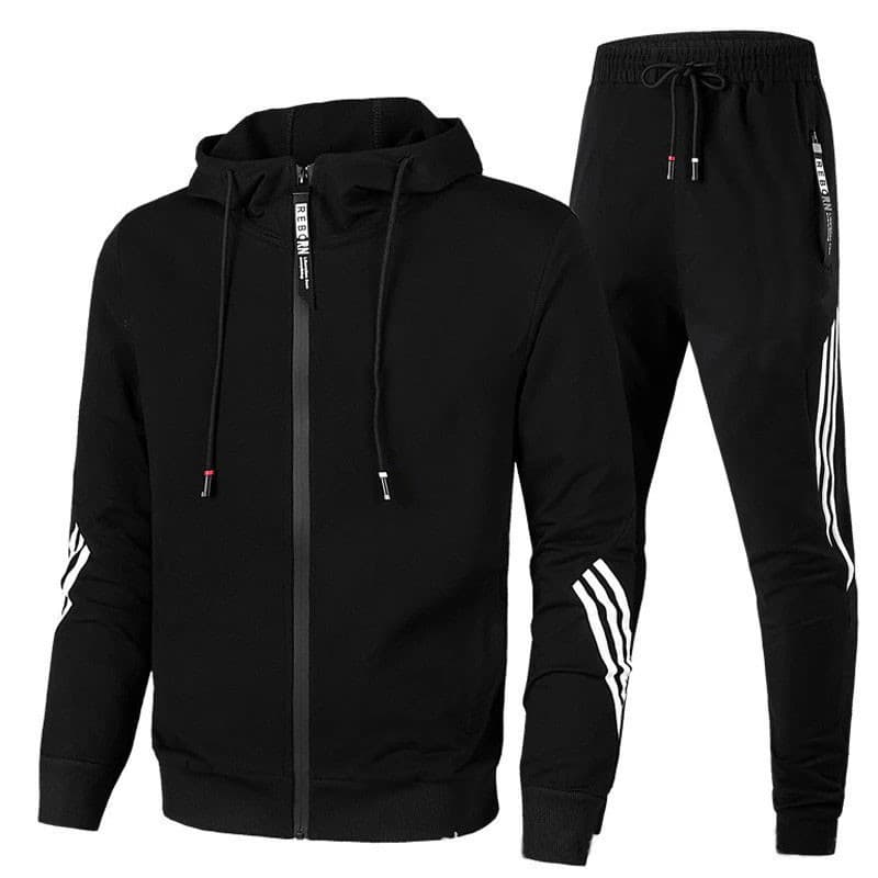 Cross-Border primavera outono novo estilo masculino Casual terno com capuz moletom esportivo terno de duas peças masculi