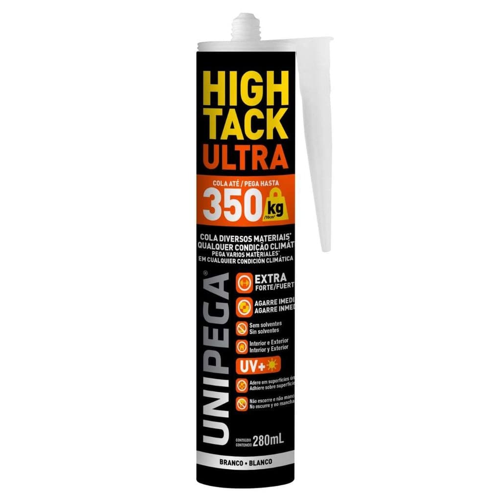 SUPER COLA HIGH TACK PRO ULTRA BRANCO 280ML/392G -  UNIPEGA