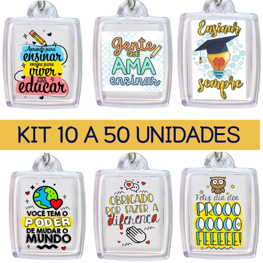 Chaveiro Dia dos Professores Personalizado Lembrancinha Professor Pronta Entrega